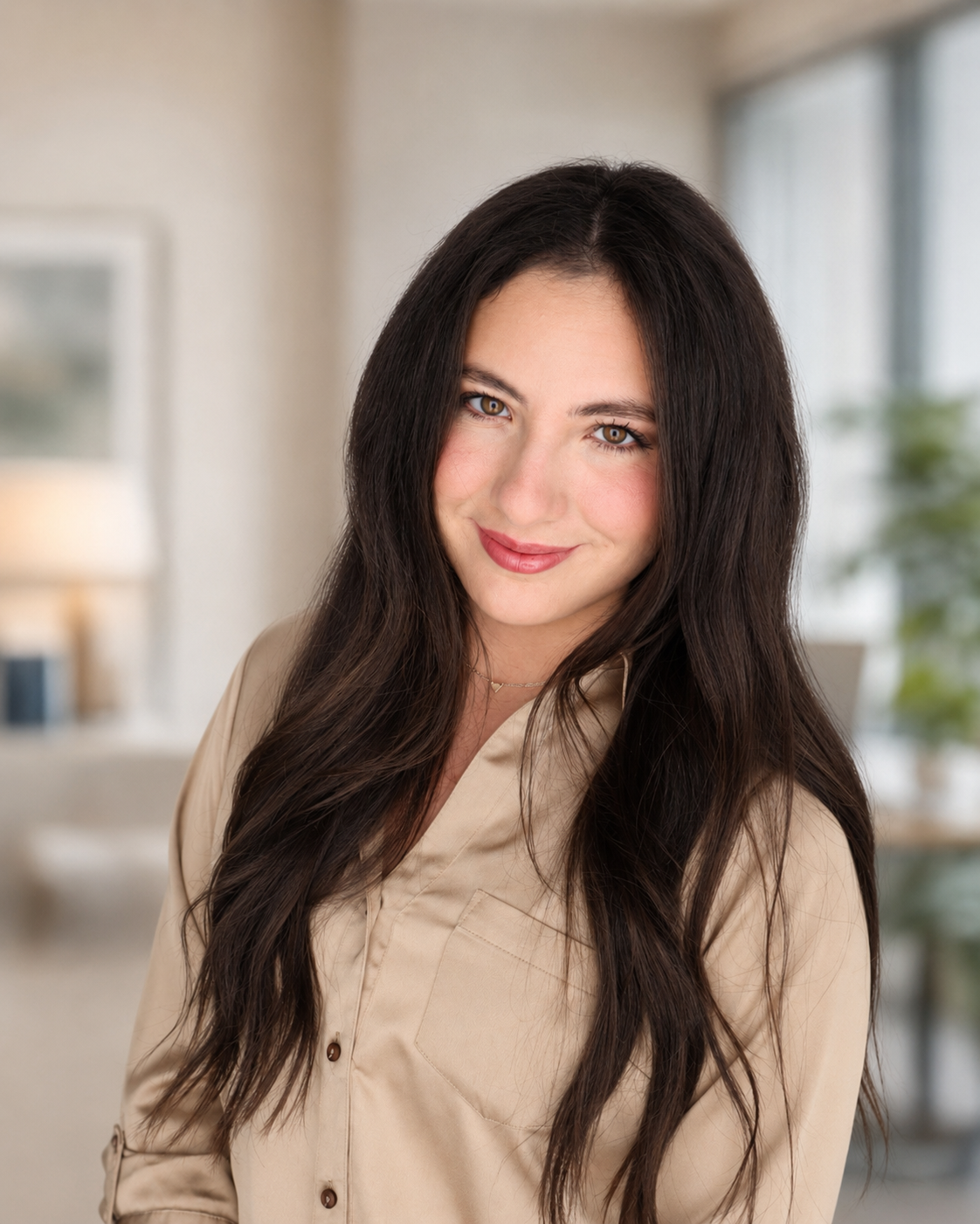 Portrait of Amanda Johnson, Director of Client Relations at Solutions First Financial Group, smiling in professional attire