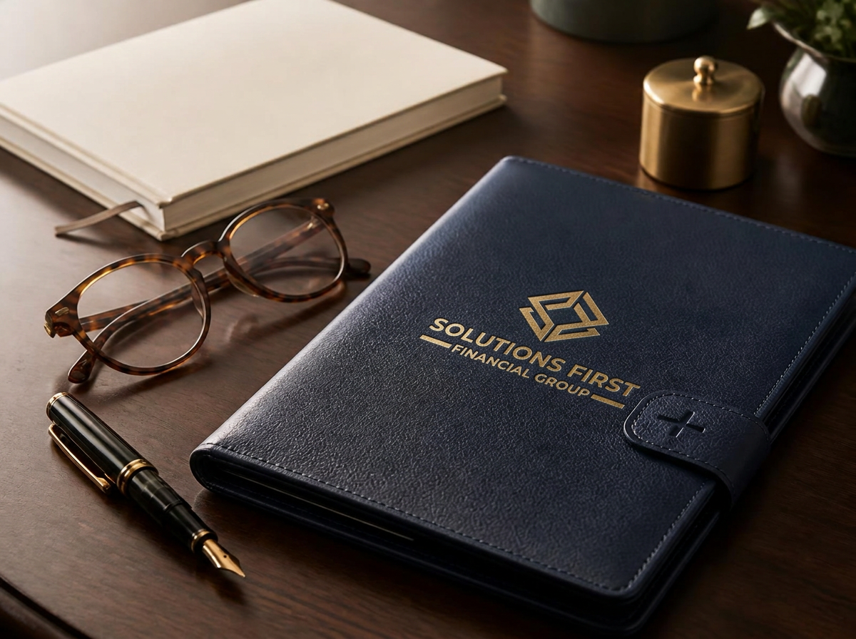 Health savings account paperwork and a calculator on a desk